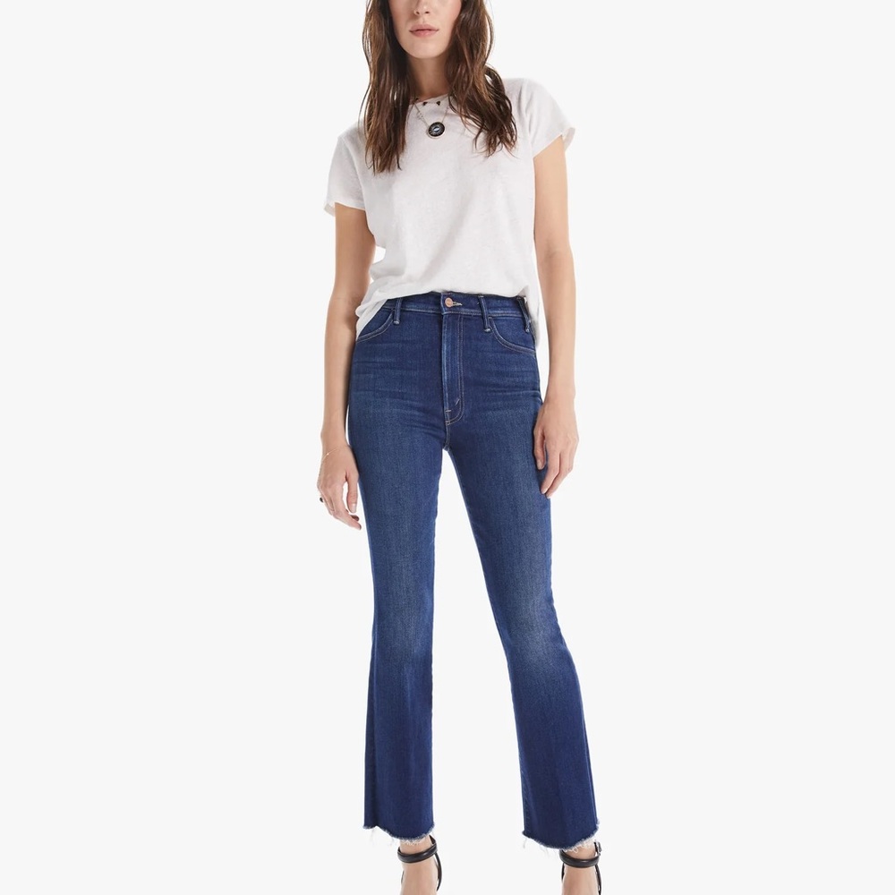 MOTHER The Hustler Ankle Fray Size 27 Wash: Home Movies